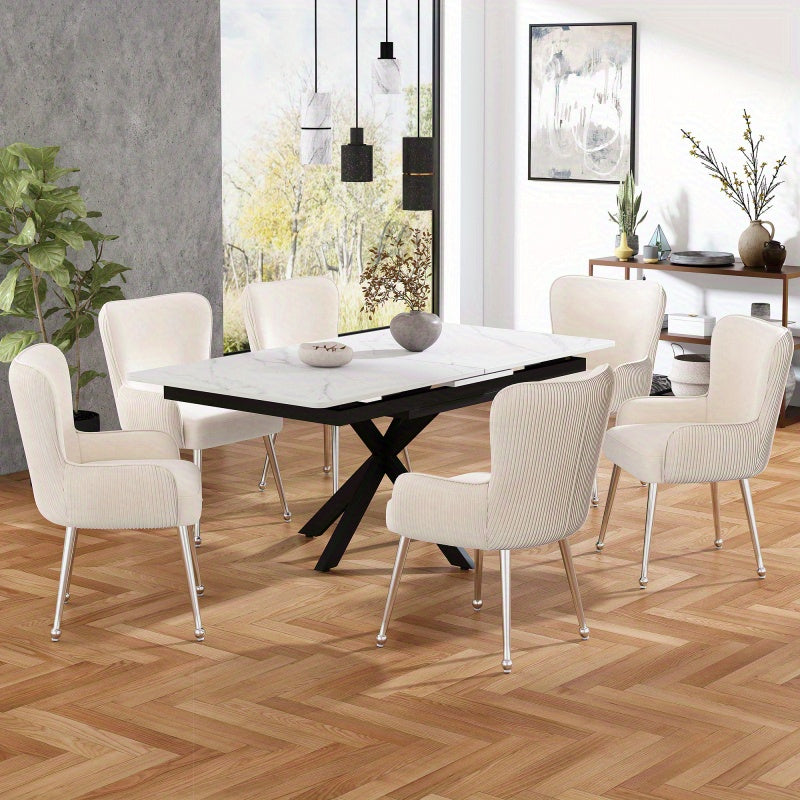 Velvet Fauteuil – Fluwelen Stoel – Lounge Stoel – Leunstoel – Beige Fauteuil – Met Metalen Poten – Ergonomische Lendensteun