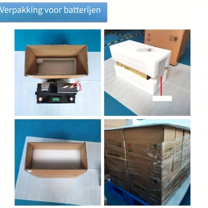 24V 100Ah LiFePO4 Accu – Lithium Accu – BMS Batterij – Solar Accu – Camper Accu – Geïntegreerd 100A BMS – Lichtgewicht & Langdurige Levensduur