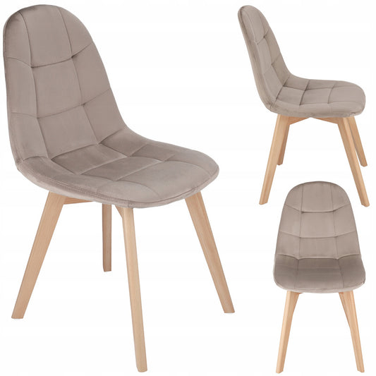 Stoelpoten – Meubelpoten – Stoelpootdop – Stoelpootbeschermers – Beukenhout – Set Met Schroeven – Geschikt Voor Beige Velvet Stoel – Max. Draagvermogen 130 kg