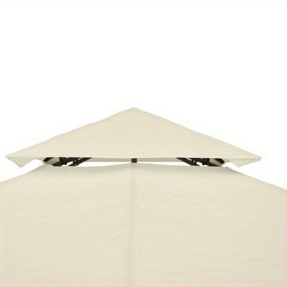 Vervangbare Canopy – Tuinkap – Overkapping – Luifel – Zonnescherm – UV-Bescherming – Windbestendig Polyester 3x3m Cream White
