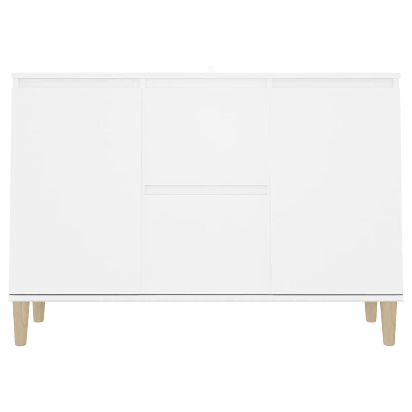 Sideboard White 103.5x35x70cm Engineered Wood Side Cabinet Organizer Storage Cabinet Storage Box for Bedroom, Living Room, Bathroom, Home Furniture