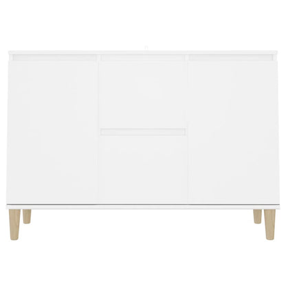 Sideboard White 103.5x35x70cm Engineered Wood Side Cabinet Organizer Storage Cabinet Storage Box for Bedroom, Living Room, Bathroom, Home Furniture