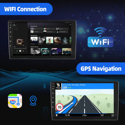 Android Autoradio – Multimedia Speler – Navigatiesysteem – Car Stereo – 2-DIN Radio – 9 Inch IPS Scherm – Android 14 – Inclusief Camera & DVR