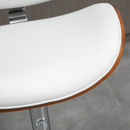 Barkrukken – Barstoelen – Krukken – Keukenstoelen – Belfauteuils – Verstelbare Hoogte – Draaibare Zitting – Wit – Set van 2