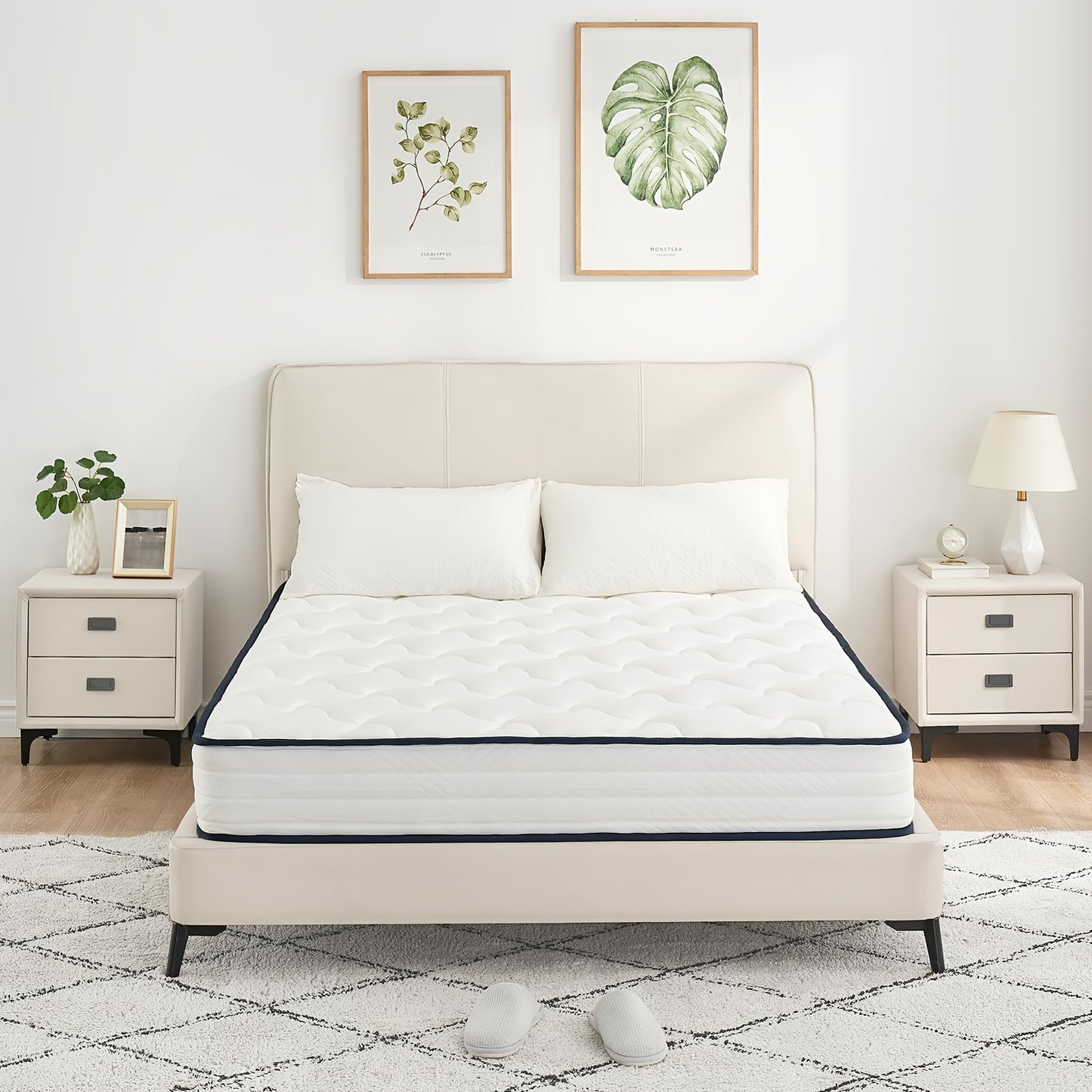 Matras – Pocketveringmatras – Tweepersoonsmatras – 7-zones matras – Koudschuimmatras – 140x200 cm – Medium-firm H3 – 21 cm hoog met foamlaag en ademende microfiber hoes