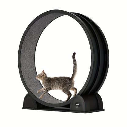 Kattenrad – Kattenspeelwiel – Looprad Kat – Binnen Speelwiel – Huisdier Looprad – Extra Groot 114,3 cm – Stil Loopmechanisme – Ingebouwde Pedometer – Duurzaam ABS Materiaal