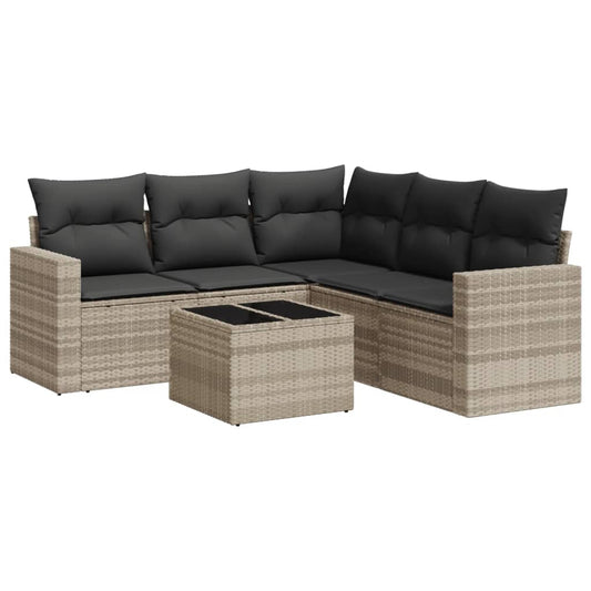 Loungeset – Tuinmeubel – Buitenmeubel – Zithoek – PE-Rattan – Wasbare Kussens – Opbergfunctie