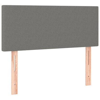 Boxspring Bed – Logeerbed – Slaapbed – Studio Bed – Twijfelaar – Donkergrijs Stof – Laag En Ruimtebesparend – Stevig Houten Frame Fire Retardant