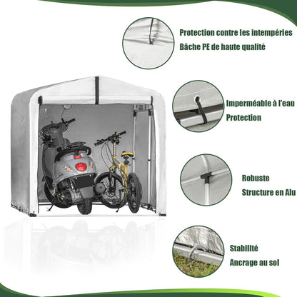 Fietsenstalling – Fietsenberging – Fietsenhok – Fietsopslag – Fietsgarage – Stevig Metaal – Afmetingen 120x176x163 cm
