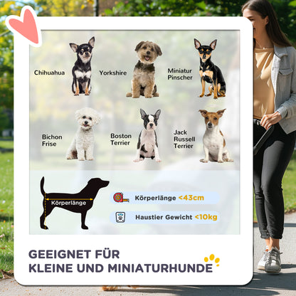 Opvouwbare Hondenwagen – Hondenbuggy – Huisdierenwagen – Wandelwagen – Dierenwagen – Verstelbare Beschermkap – Mesh Ventilatievenster – Donkergrijs – 76,5 x 52 x 95 cm