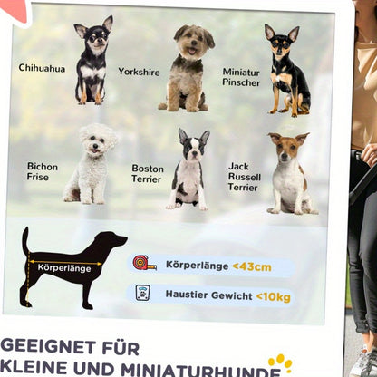 Huisdierscooter – Dierenwagen – Hondenbuggy – Kattenwagen – Draagwagen – Lichtgewicht & Duurzaam – Afmeting 76,5x52x95 cm – Rode Oxford Stof