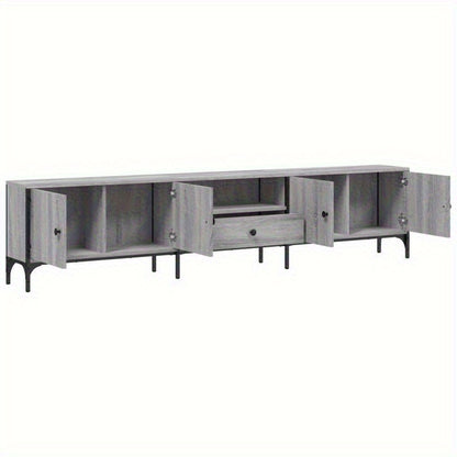 tv meubel – tv kast – televisiekast – tv meubelen – mediakast – Sonoma grijs – MDF houtmateriaal – 200x25x44 cm – ruime lade