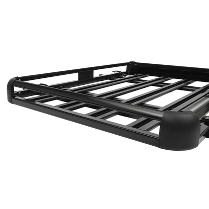 Dakkofferdrager – Dakdrager – Dakraildrager – Autodakdrager – Bagagedrager – Aluminium Zwart – Verstelbaar 100-135 cm – Max. Draagvermogen 150 kg