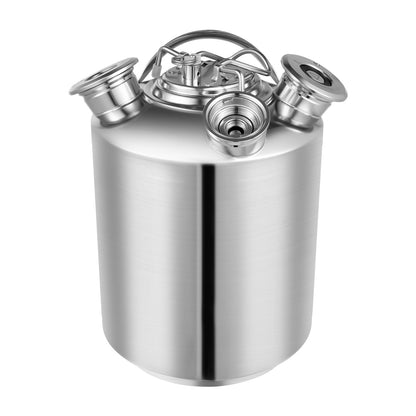 Bierfust – Reinigingsvat – Fustkoppeling – Bieraansluiting – Fust – Roestvrij Staal 10L – Inclusief A- en S-Type Keg Spear