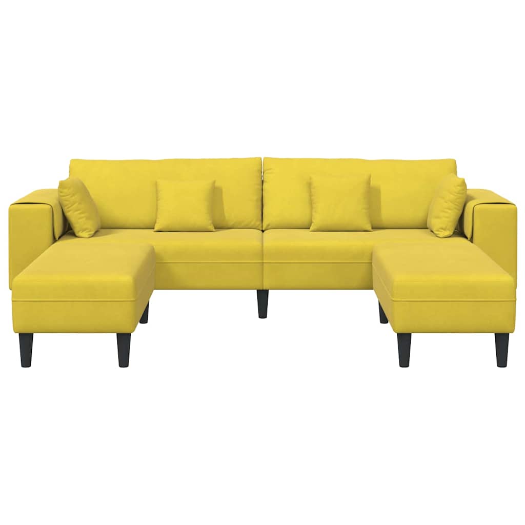 Velvet Bank – Fluwelen Sofa – Zitbank – Loungebank – Slaapbank – Zacht Fluweel – Stevig Houten Frame – Turquoise Zonder Ottoman