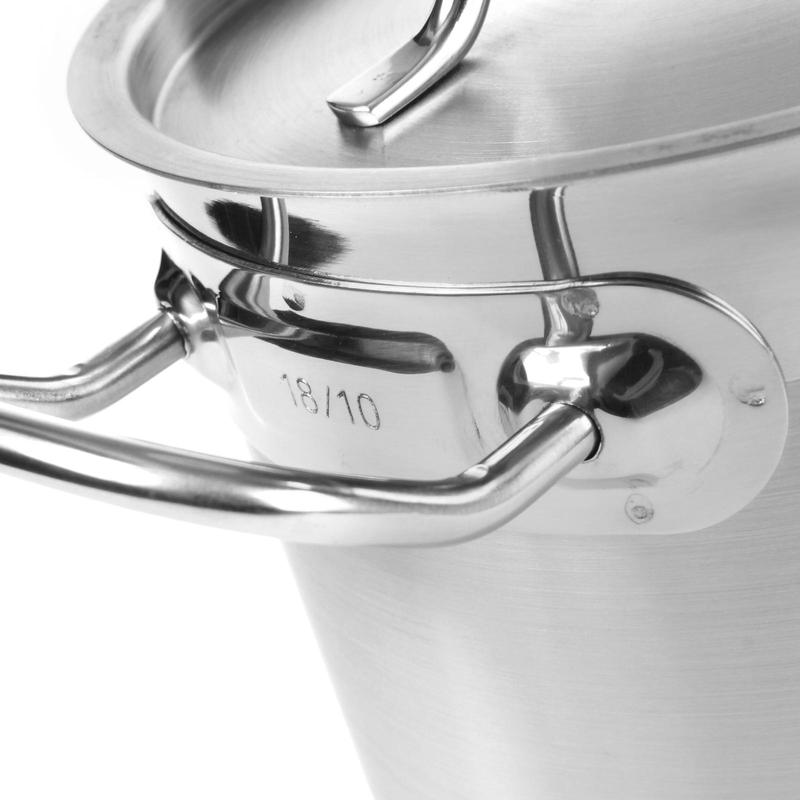 Kookpot – Soeppan – Braadpan – Pannenset – Stoofpan – Professionele 37 Liter – Sandwich Bodem Roestvrij Staal