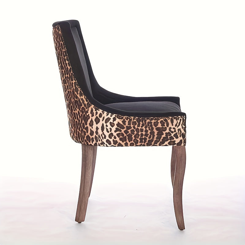 Stoel – Eetkamerstoel – Keukenstoel – Slaapkamerstoel – Fauteuil – Klassiek Design – Hoogwaardige Katoenstof – Makkelijk Schoon Te Maken