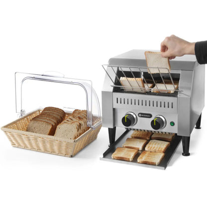 Toaster – Broodrooster – Tosti-grill – Grillapparaat – Horeca broodrooster – 2240W Vermogen – RVS Compact Design