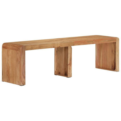 Houten Bankje – Zitbank – Tuinbank – Eetbank – Acaciahouten Bank – Massief Acaciahout – 160x38x45 cm – Duurzaam & Weerbestendig