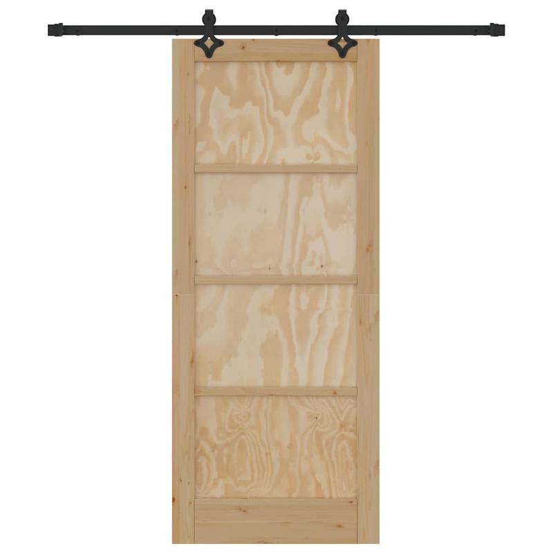 Schuifdeur Bruin – Houten Deur – Kamerdeur – Raumteverdeler – Minimalistische Deur – Duurzaam Hout – Maat 83x202 cm