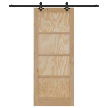 Schuifdeur Bruin – Houten Deur – Kamerdeur – Raumteverdeler – Minimalistische Deur – Duurzaam Hout – Maat 83x202 cm