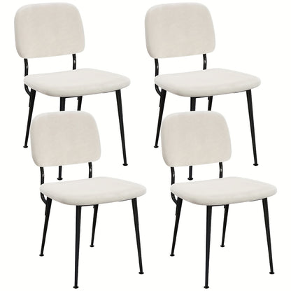 Velvet Banquette Zitset 4 Stuks – Luxe Booth Stoelen – Hotelstoelen – Restaurantstoelen – Café Stoelen – Hoge Rugleuningen – Heavy-Duty Luxe Velvet Bekleding – Comfortabele Gewatteerde Zitting – Eenvoudige Montage – Onderhoudsvriendelijk
