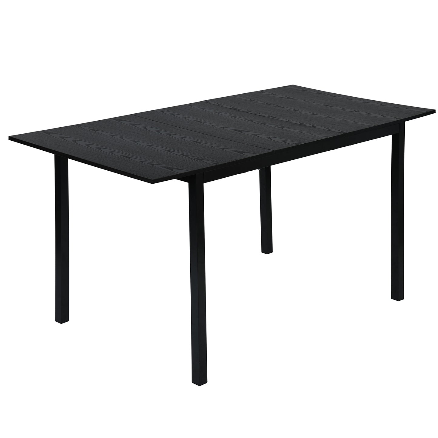 Eettafel – Uitschuiftafel – Keukentafel – Werktafel – Kantoortafel – Industrieel Design – Uitschuifbaar 120-160 cm – Mat MDF Tafelblad