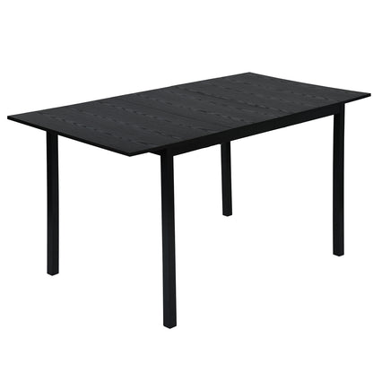 Eettafel – Uitschuiftafel – Keukentafel – Werktafel – Kantoortafel – Industrieel Design – Uitschuifbaar 120-160 cm – Mat MDF Tafelblad