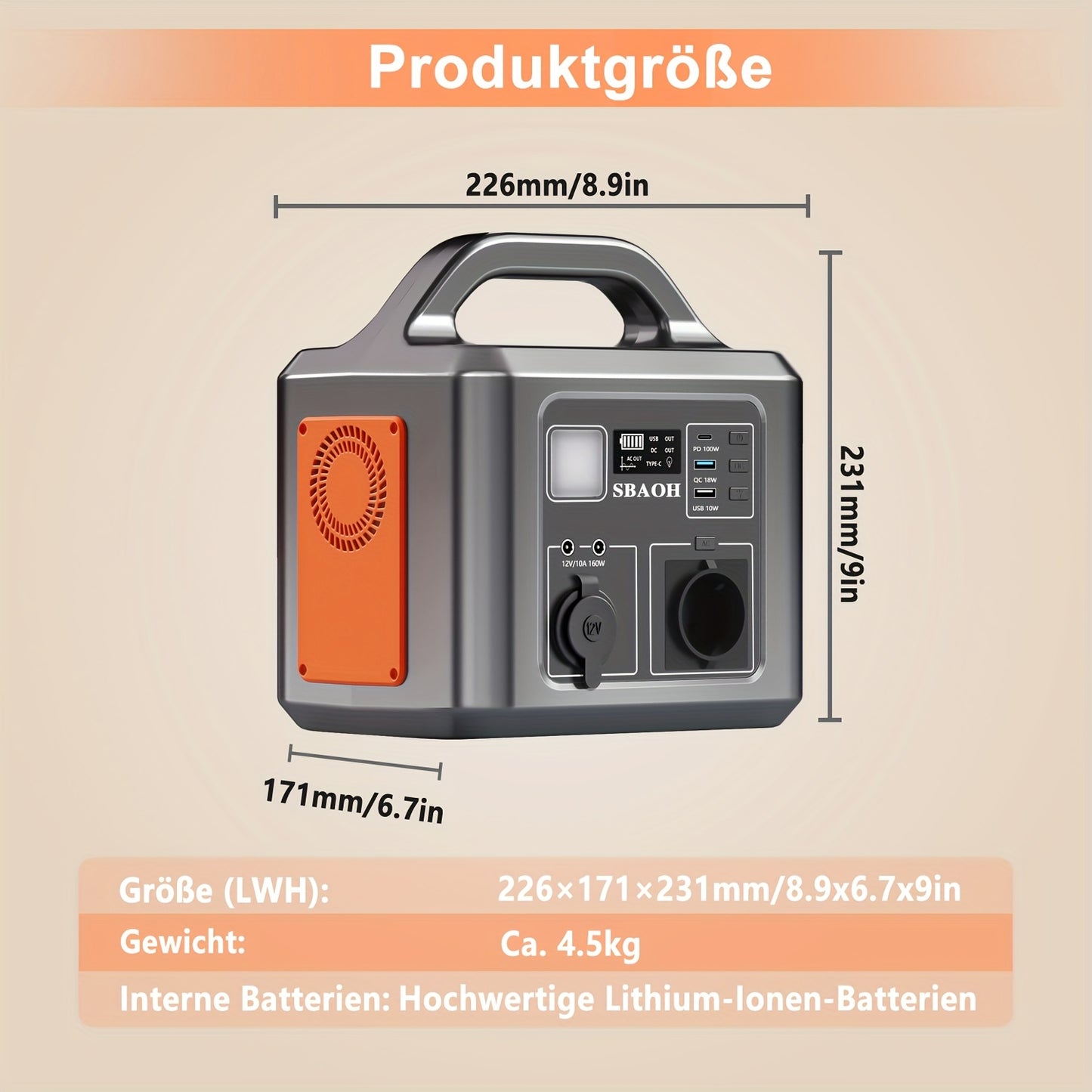 Powerbank – Draagbare Power Station – Externe Accu – Energiecentrale – Oplaadstation – 600W Vermogen – 145600mAh Batterijcapaciteit