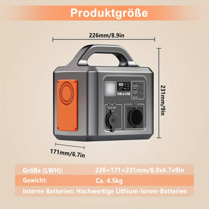 Powerbank – Draagbare Power Station – Externe Accu – Energiecentrale – Oplaadstation – 600W Vermogen – 145600mAh Batterijcapaciteit