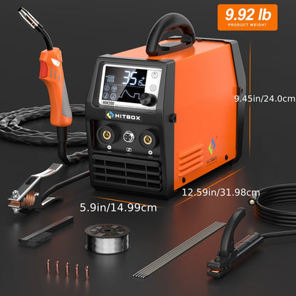 Lasmachine – Laskrachtmachine – Lasapparaat – Elektrisch Lassen – TIG Lasmachine – 220V Netstroom – Europese Standaard Stekker – Oranje