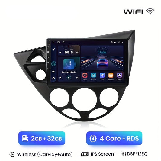 2-DIN Multimediaspeler – Autoradio – Android Auto – Navigatiesysteem – Touchscreen Radio – Wifi Verbinding – 9 Inch Scherm – 2GB RAM 32GB Opslag