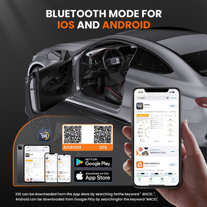 OBD2 Scanner – Auto Diagnosetool – Fault Code Reader – Motor Diagnostiek – Check Engine Scanner – Draadloze Verbinding – ABS Bleeding & SAS Calibratie