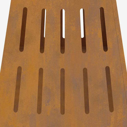 Buitenhaard – Tuinhaard – Vuurkorf – Terrashaard – Houtkachel – Bruin Metaal – 50x50x70 cm – Duurzaam & Weerbestendig