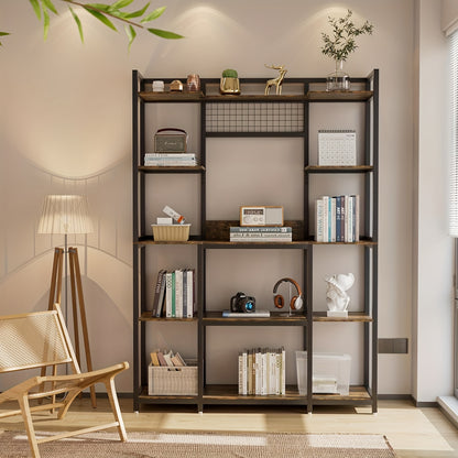 Keukenrek – Keukenkast – Opbergrek – Keukenorganizer – Stellingkast – 5 Lagen – Metaal Frame Met Houten Planken – 120x30x170 cm