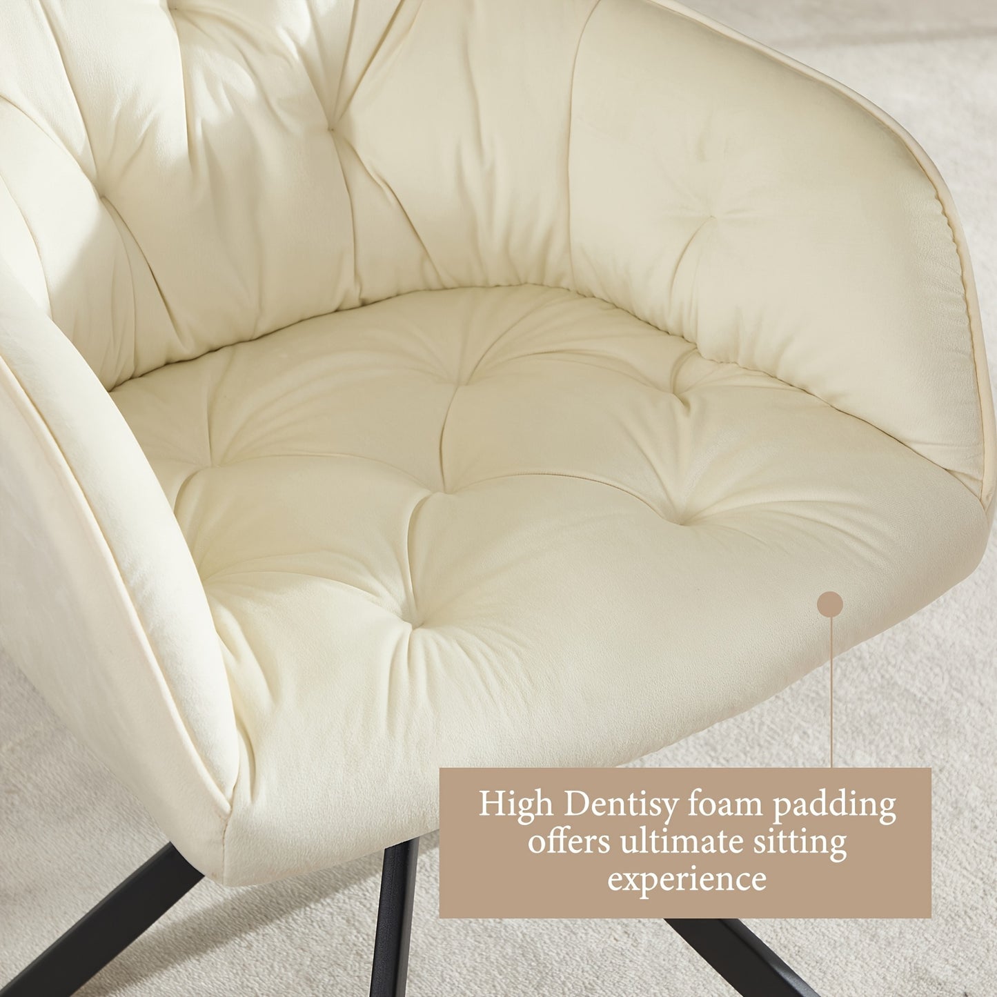Eetkamerstoelen – Stoelen – Kuipstoelen – Fauteuils – Design Stoelen – Set Van 2 – Velvet Bekleding – Metalen Kruispoot