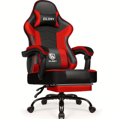 Gamingstoel – Gamestoel – Gaming Chair – Game Stoel – Gamestoel Met Voetsteun – Ergonomisch Design – Verstelbare Lendensteun & Hoofdsteun