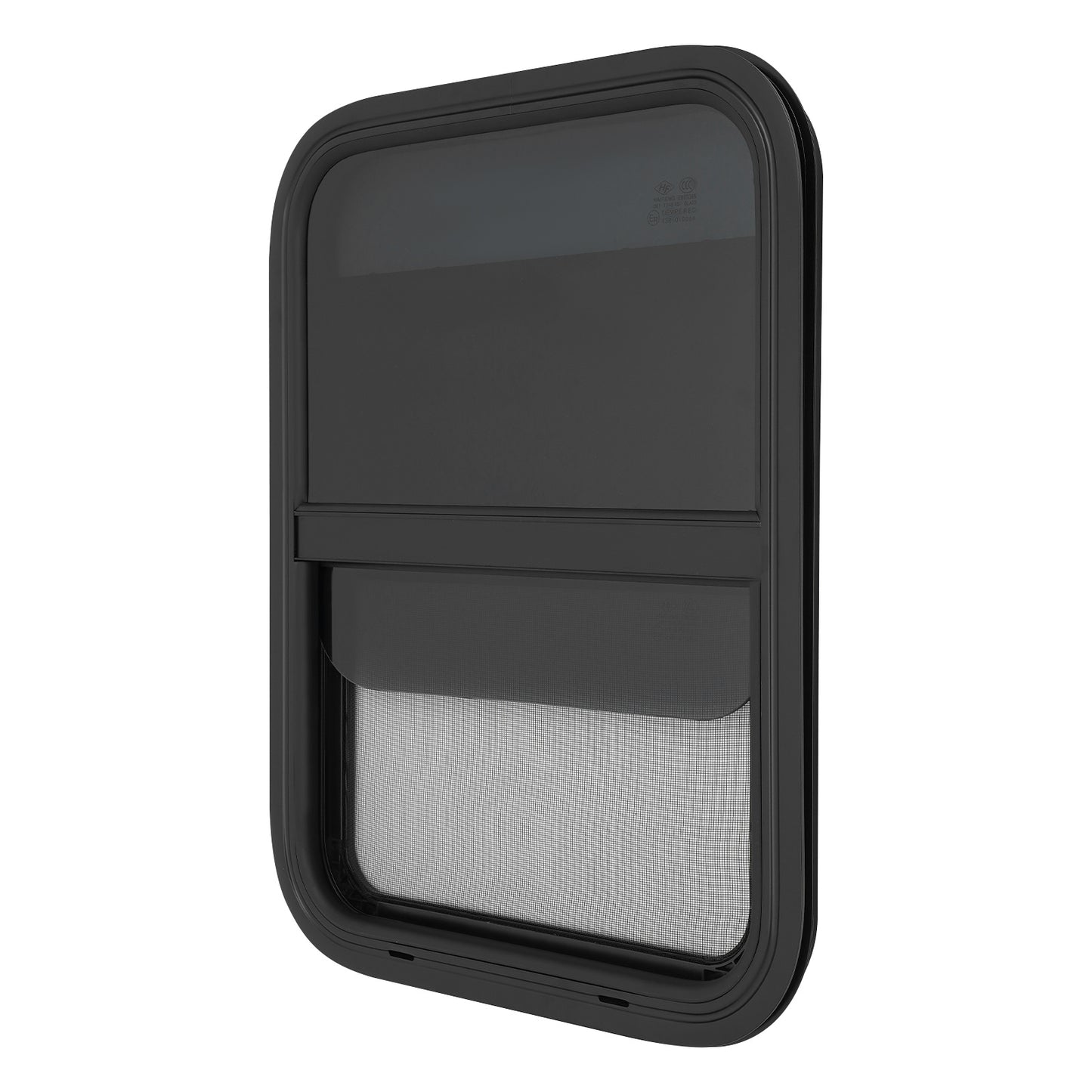RV Vertical Sliding Window | 450mm x 600mm Single-Sided Mesh Screen, Aluminum Alloy, Brand NaMaSyo
