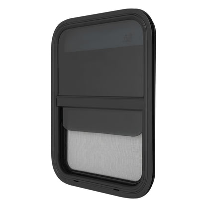RV Vertical Sliding Window | 450mm x 600mm Single-Sided Mesh Screen, Aluminum Alloy, Brand NaMaSyo