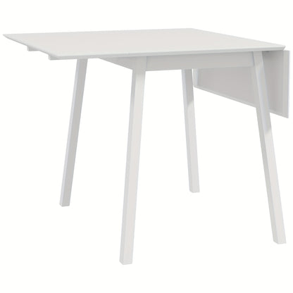 Klapptafel – Inklapbare Eettafel – Opklapbare Tafel – Ruimtebesparende Tafel – Kleine Tafel – Bamboe – Lichtgewicht & Stevig – Wit
