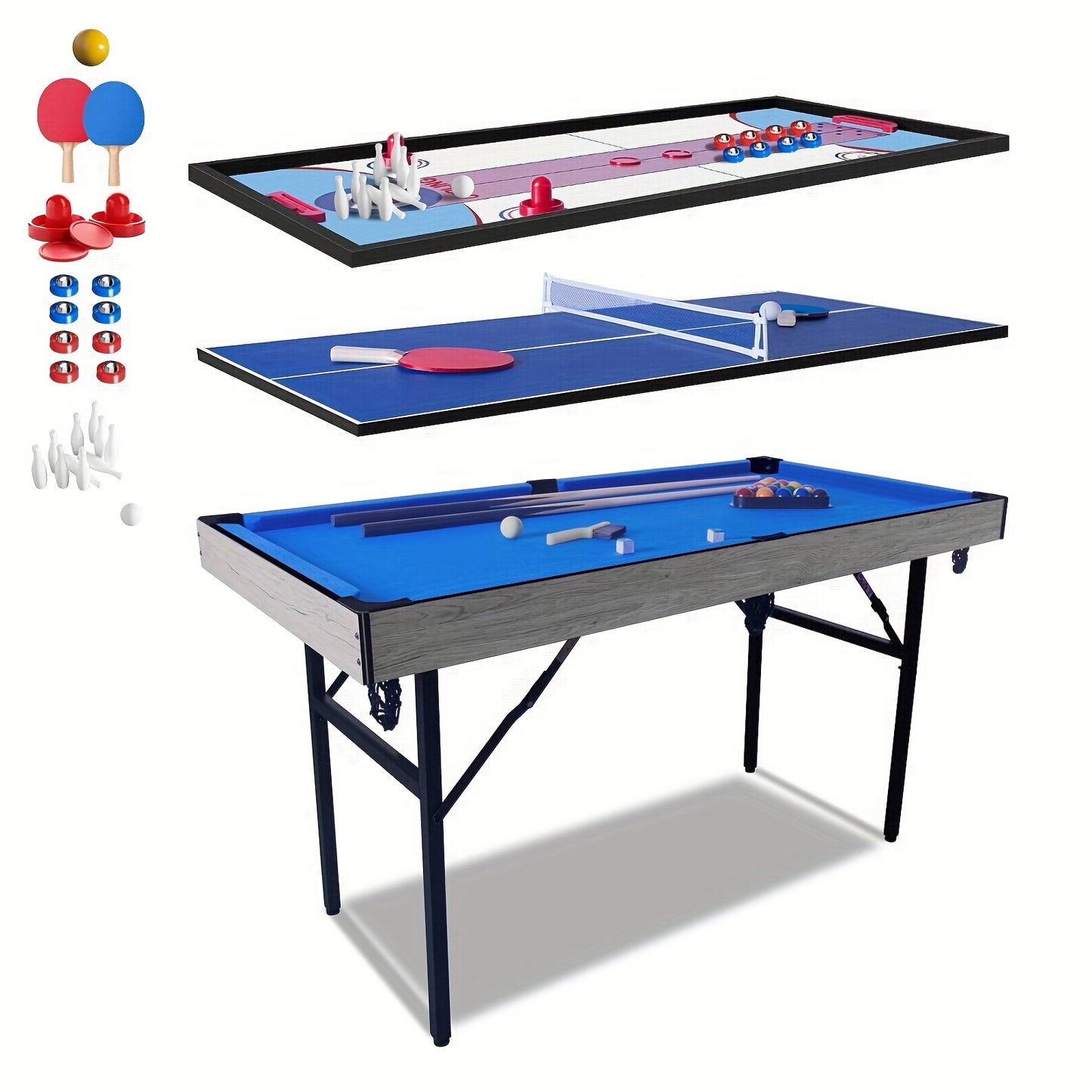 A 5-Foot Folding Table That Serves Three Functions, Making It an Ideal Present, Without Battery
