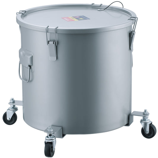 Frituurolie Opvangbak – Oliecontainer – Olieemmer – Olieopvangbak – Olieafvalbak – 60 Liter Inhoud – Koolstofstaal Met Hittebestendige Coating