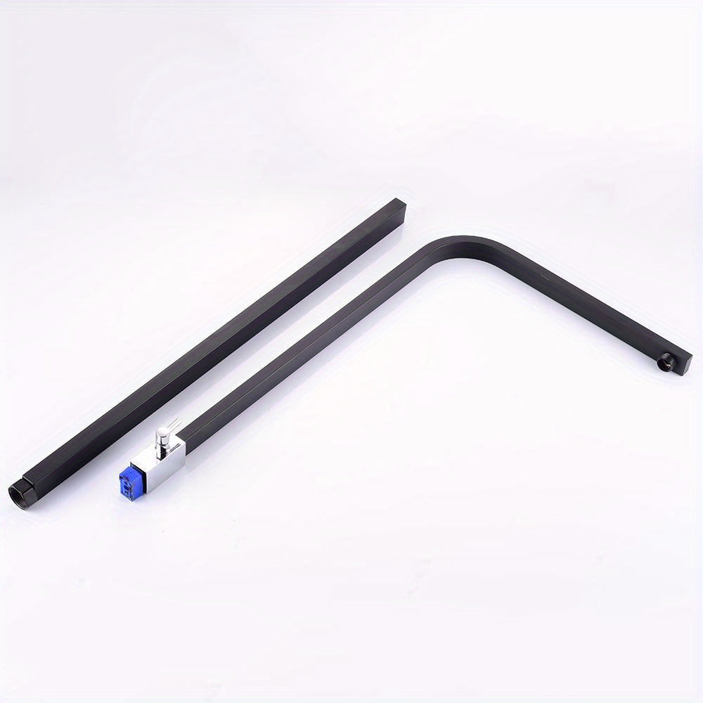 25CM Constant-Temperature Black Shower Set