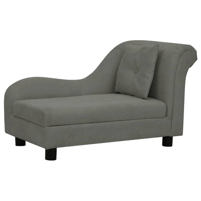 Hondenmand – Huisdiersofa – Dierenbed – Kattenmand – Donkergrijs – Stevig Houten Frame – Wasbare Polyester Bekleding