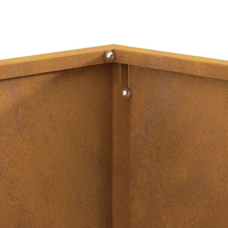 Buitenhaard – Tuinhaard – Vuurkorf – Terrashaard – Patiohaard – Stevig Metaal – Bruine Poedercoating 60x60x30 cm
