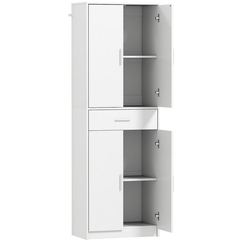 3-Laagse Keukenkast – Keukenkast Open – Buffetkast – Opbergkast Keuken – Keukenkast Zonder Deuren – Verstelbare Planken – Robuuste MDF & Spaanplaat