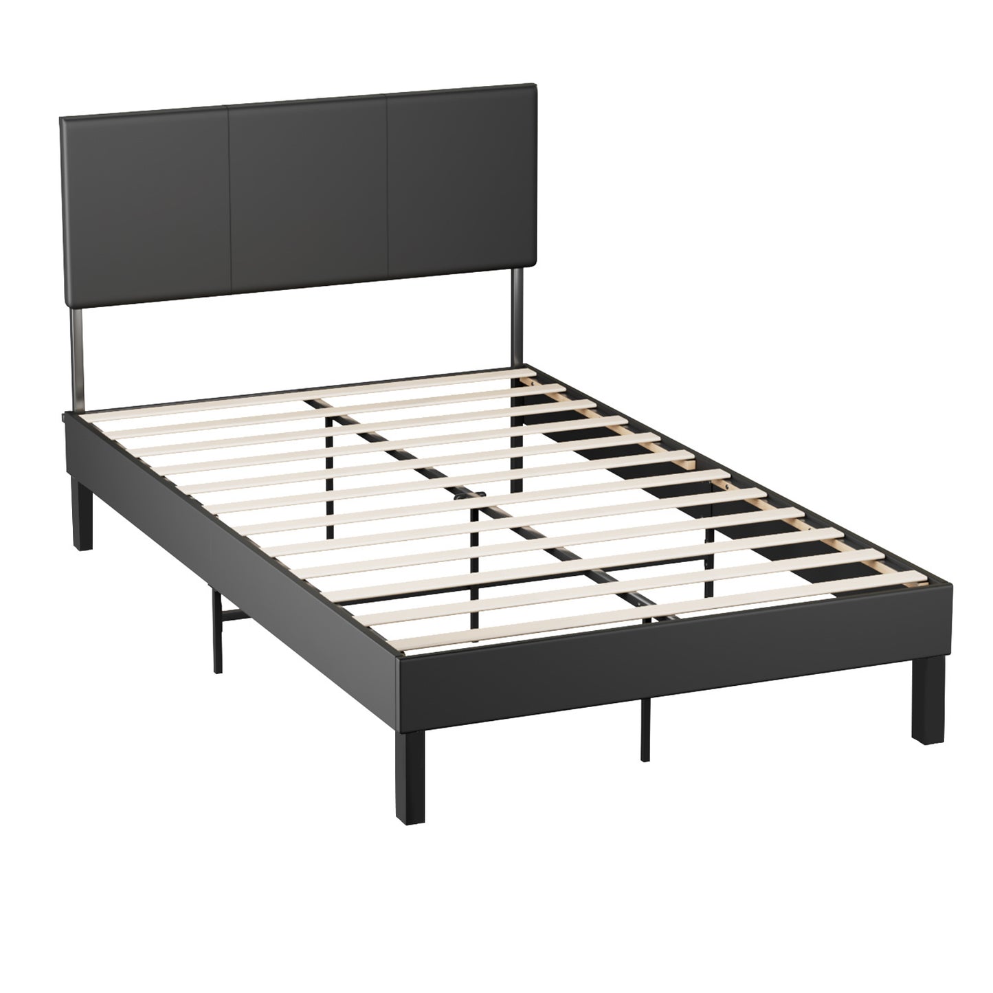 Bed Frame Robust Bed Frame 120*200CM/140*200CM Slatted Frame Maximum Load Capacity 350 Kg for Imitation Leather