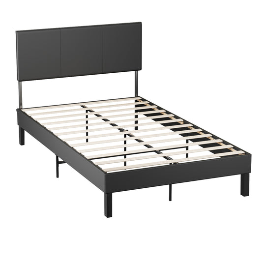 Bed Frame Robust Bed Frame 120*200CM/140*200CM Slatted Frame Maximum Load Capacity 350 Kg for Imitation Leather