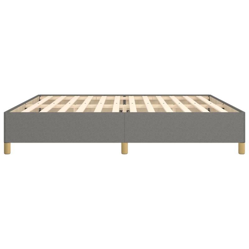 Bed frame without Mattress Grigio Scuro 200x200cm Tissue Practical, removable, suitable for all seasons, Bedroom Furniture, Home Decor, Modern Bedroom, Minimalist Style, Easy Assembly, Durable Material, Queen Size Bed, Slatte