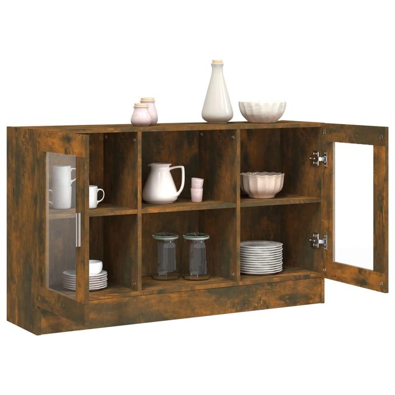 Simple Sideboard, Spacious Storage Cabinet with Display Shelf, Suitable for Kitchen, Living Room, Stylish Furniture, Offers Additional Storage Space and Home Decor, Ensures Safety. Display Cabinet 120x30.5x70 cm, Treated Wood